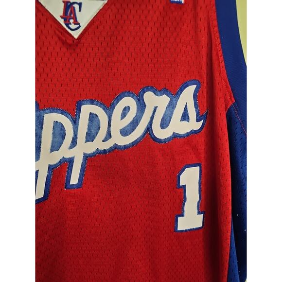 Baron Davis Adidas LA Los Angeles Clippers Swingman Jersey Men's Sz L Length +2 - Picture 5 of 15